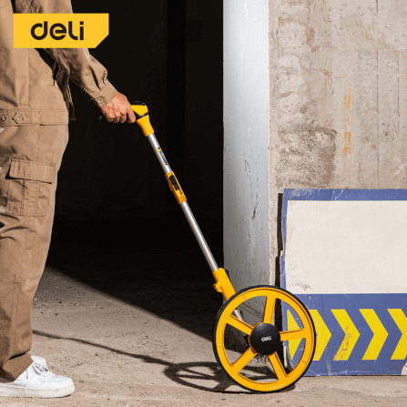 ล้อวัดระยะ DELI EDL330112-YL-01 ขนาดล้อ 300มม สีเหลือง_1